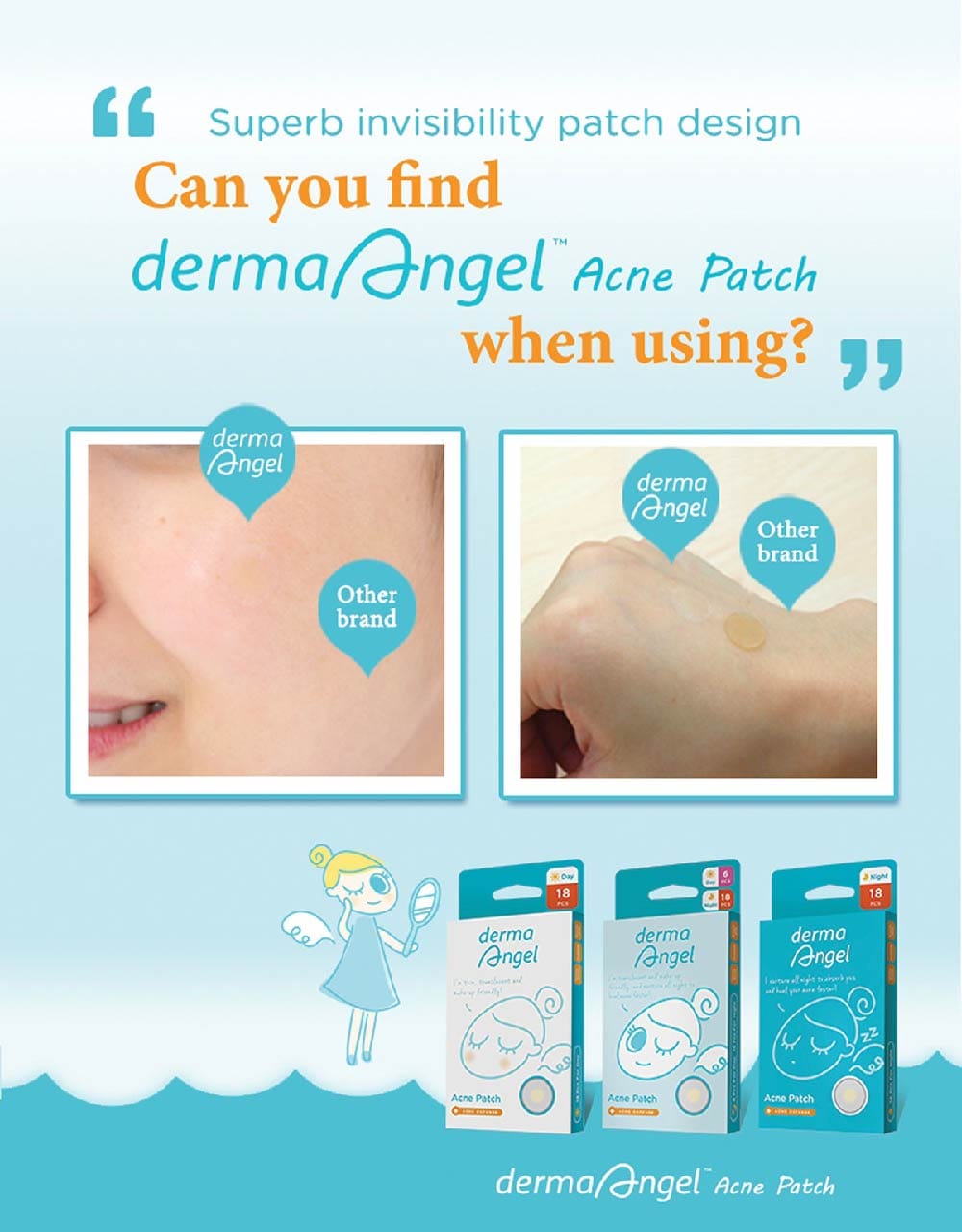 DERMA ANGEL Acne Patch Day 12s | Face | Watsons Singapore